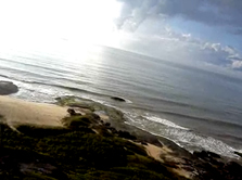 Rasante radical na praia